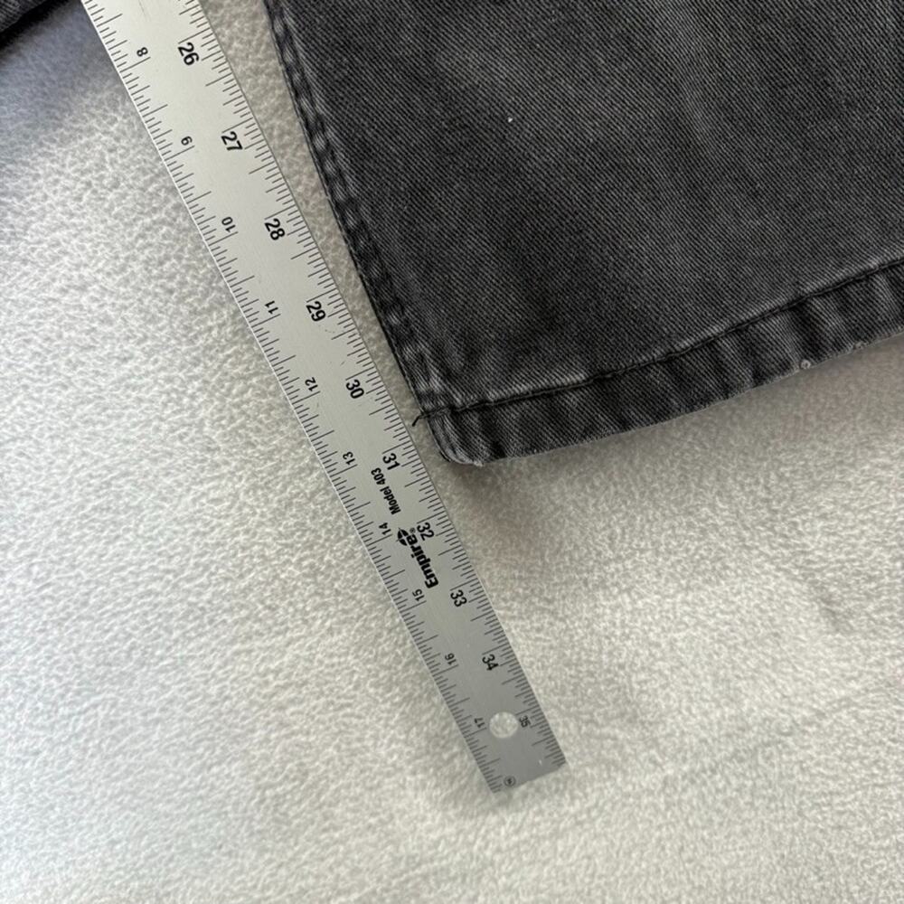 Vintage Southpole Jeans Men's 36 Black Denim Baggy Wide Leg Silver Tab y2k - Picture 4 of 10